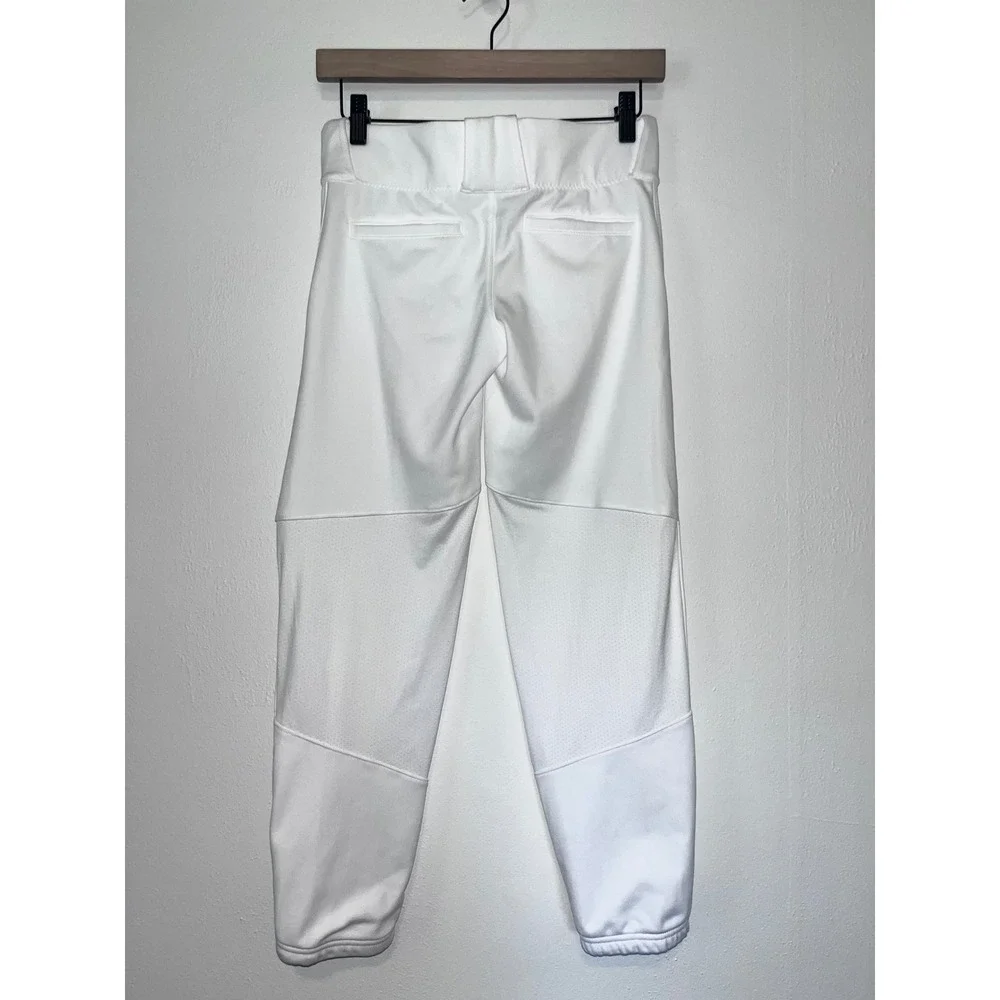 Nike Youth Kids White Baseball Softball Pants Size Medium NWT $35 Black Logo